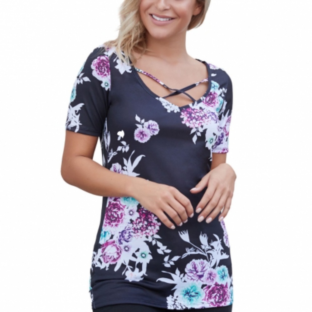 Floral tee